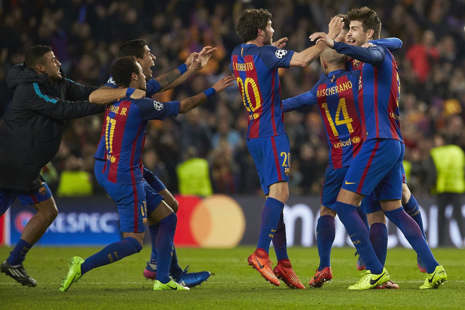 El Barcelona-PSG, en imágenes