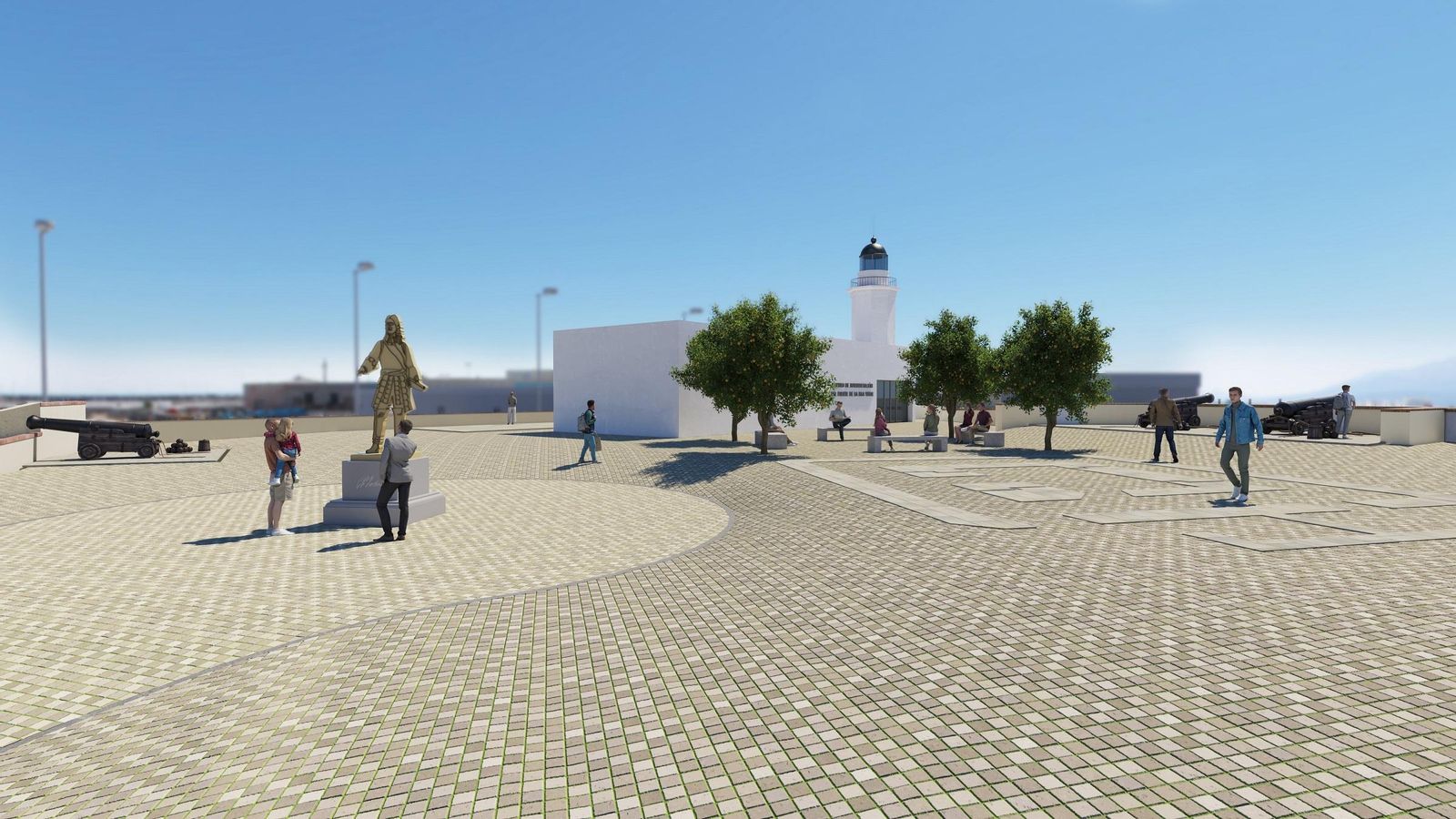 Recreación virtual de cómo quedará el Fuerte de Isla Verde