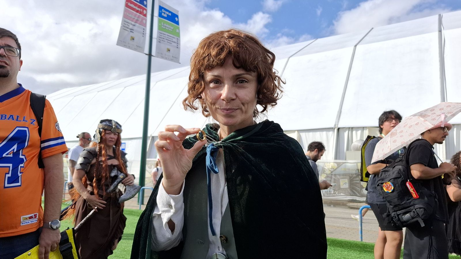 Expectación y colas para ver a Frodo y Sam en la Comic-Con Málaga: 