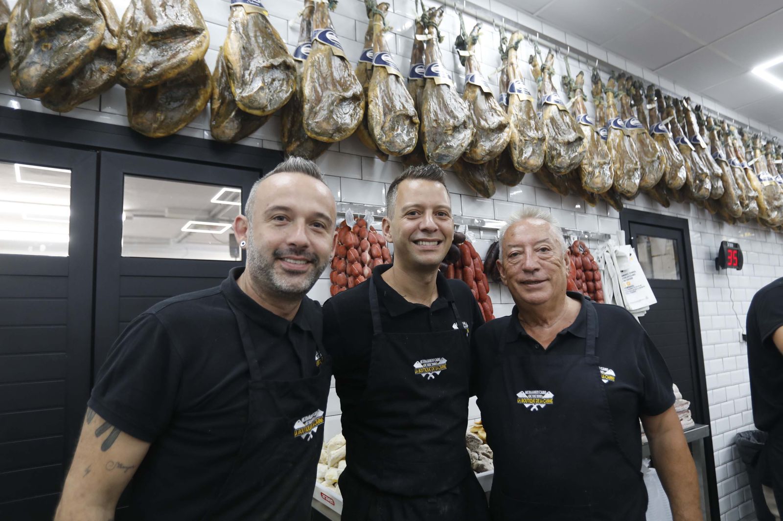 David, Israel y Juan Cabo, en La Boutique de la Carne