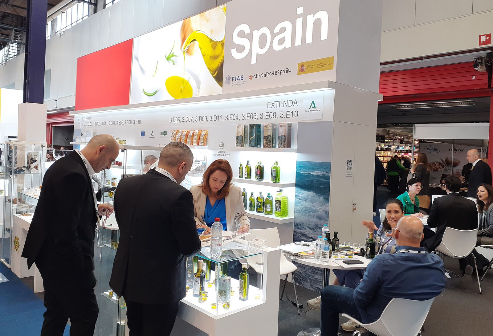 Uno de los stands andaluces en la feria Plma Food Ámsterdam.