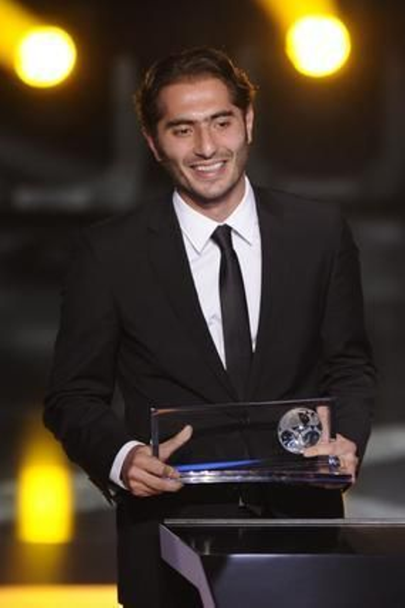 El turco Hamit Altintop, ganador del premio Puskas.

Foto: AFP Photo