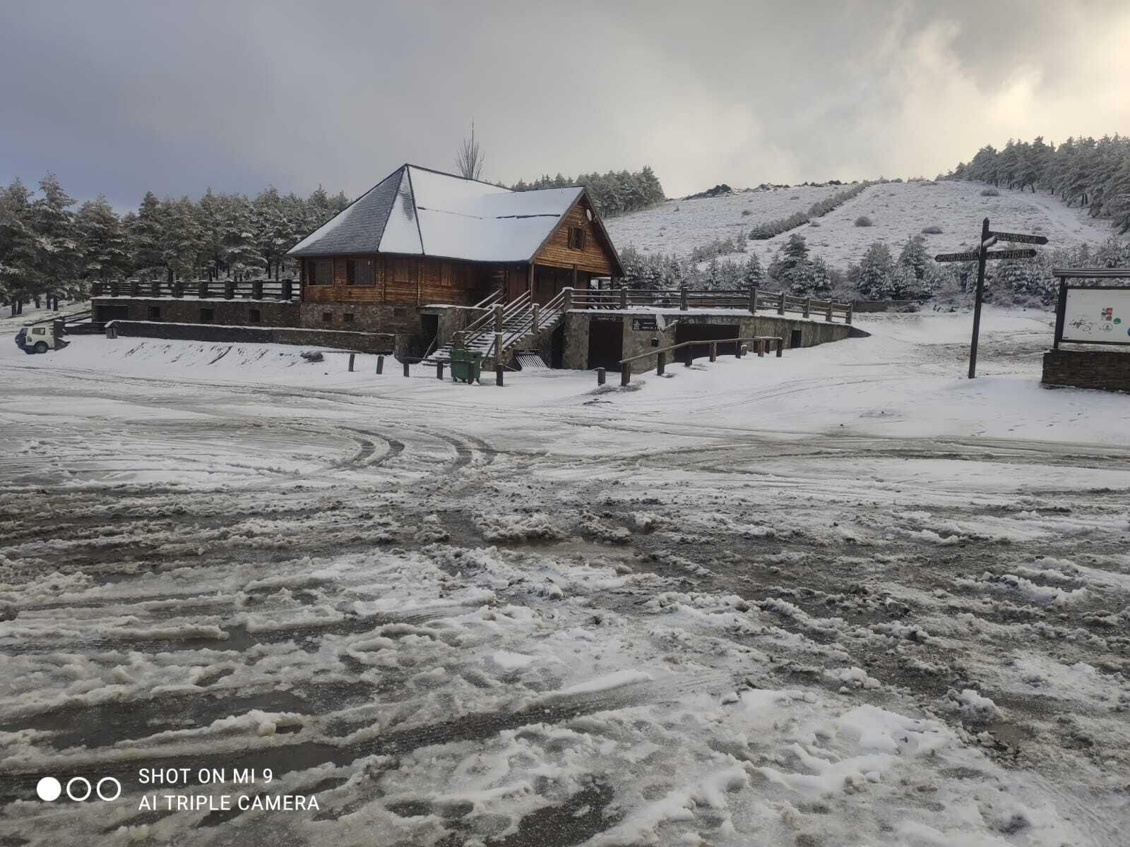Imagen del Puerto de la Ragua con nieve el año pasado.