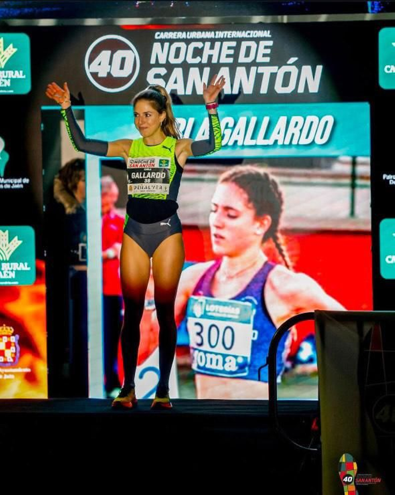 Carla Gallardo, en la 40 edición de la Carrera de San Antón.