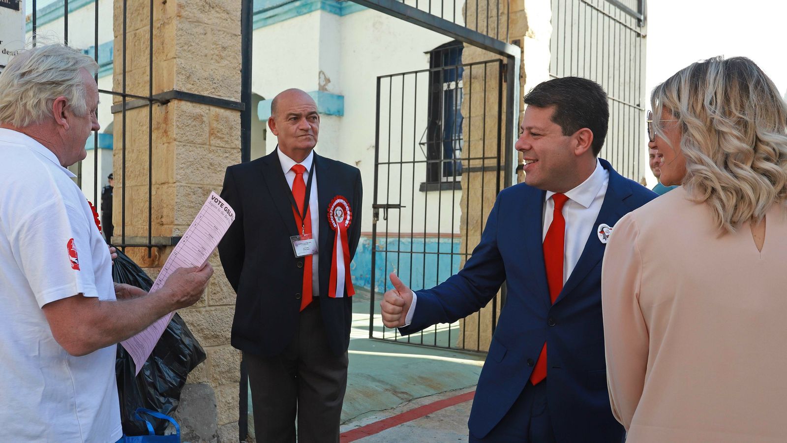 Las mejores fotos de la jornada electoral en Gibraltar