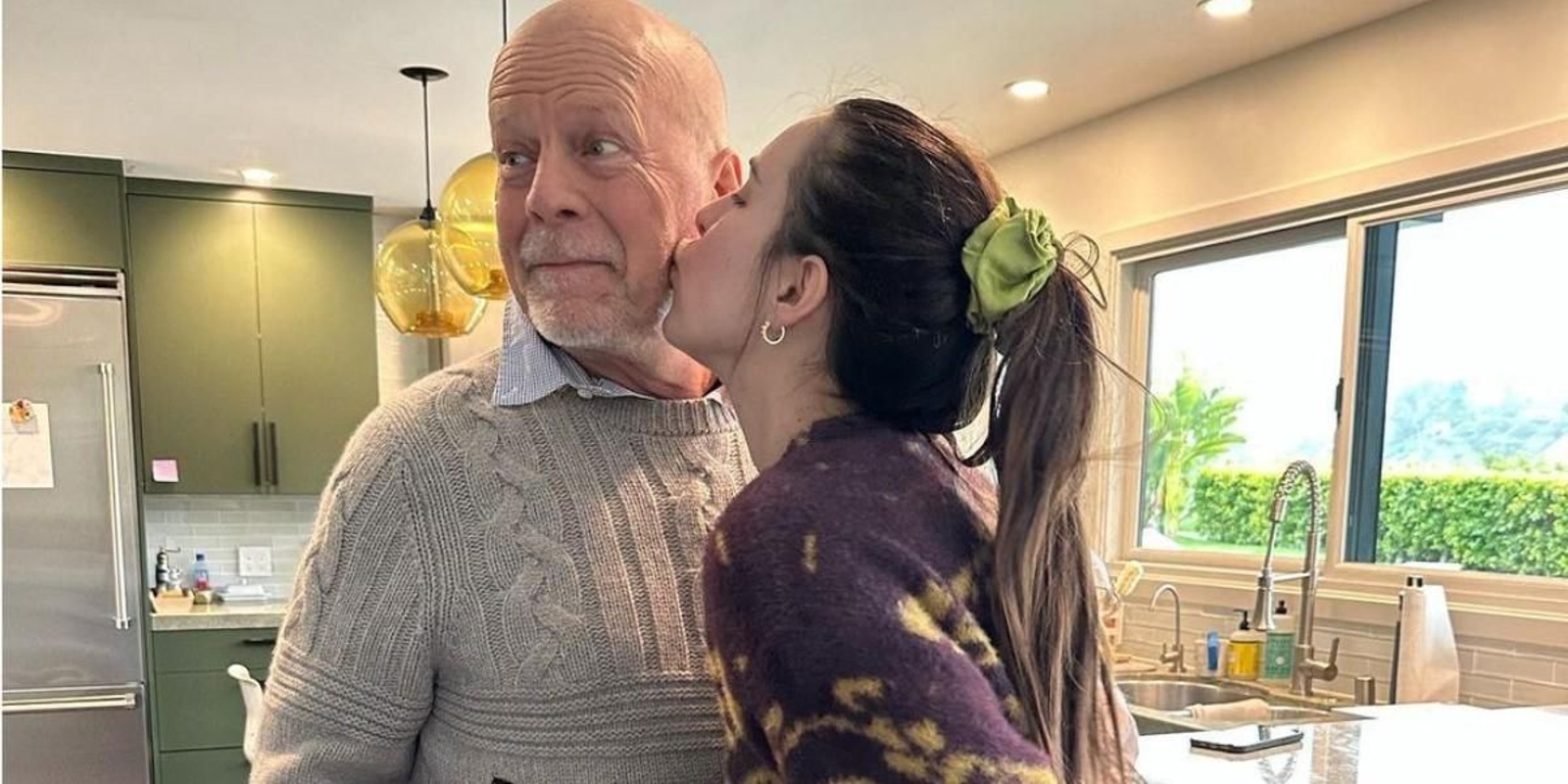 Una imagen reciente de Bruce Willis con su mujer.