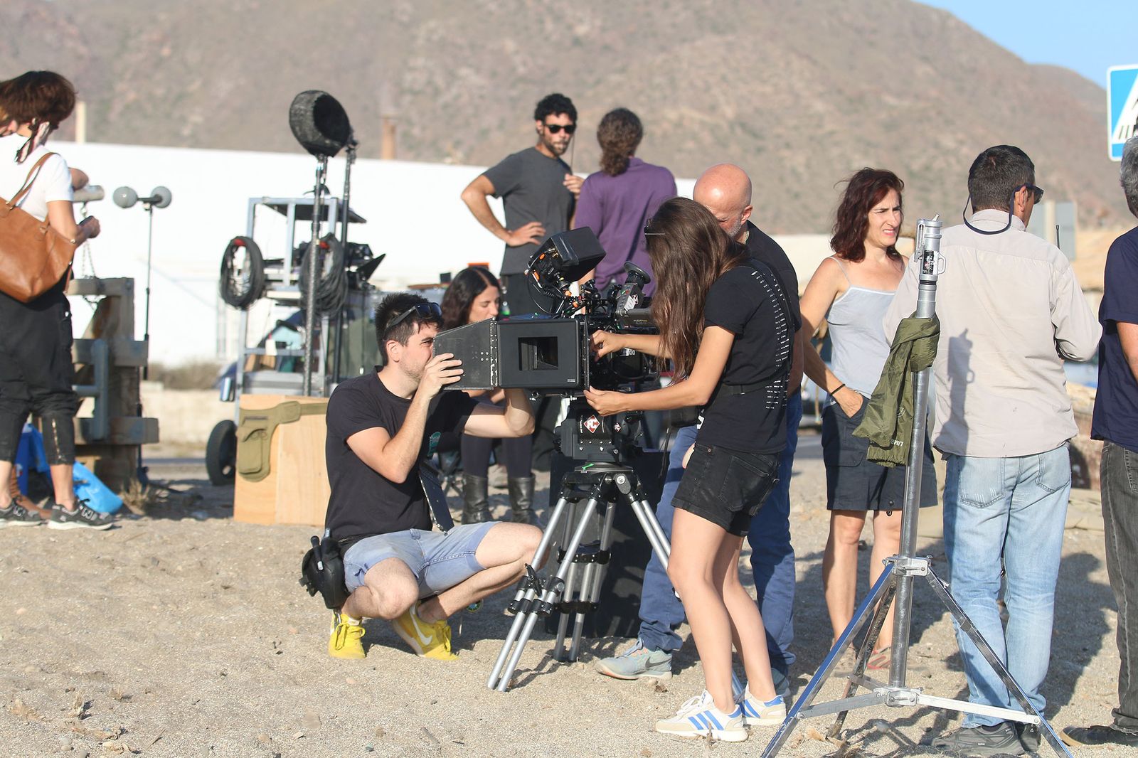 Rodaje de la película 'La vida era eso' en Cabo de Gata