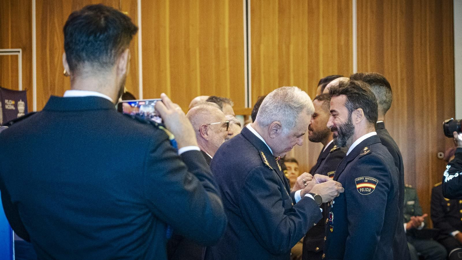 Un momento del acto de la Policía Nacional celebrado este miércoles en Cádiz.
