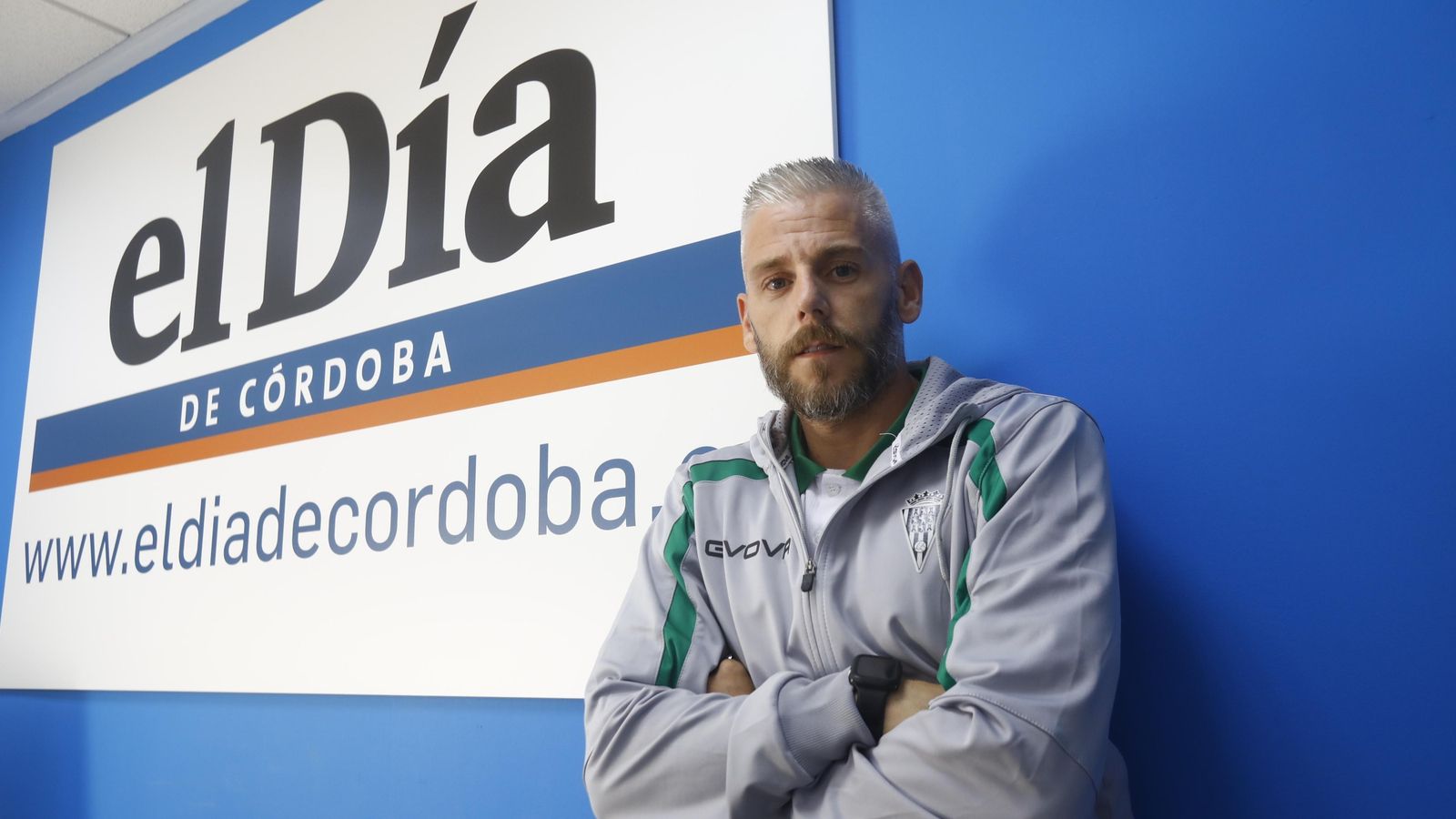 Miguelín posa en la sede de 'el Día de Córdoba'.