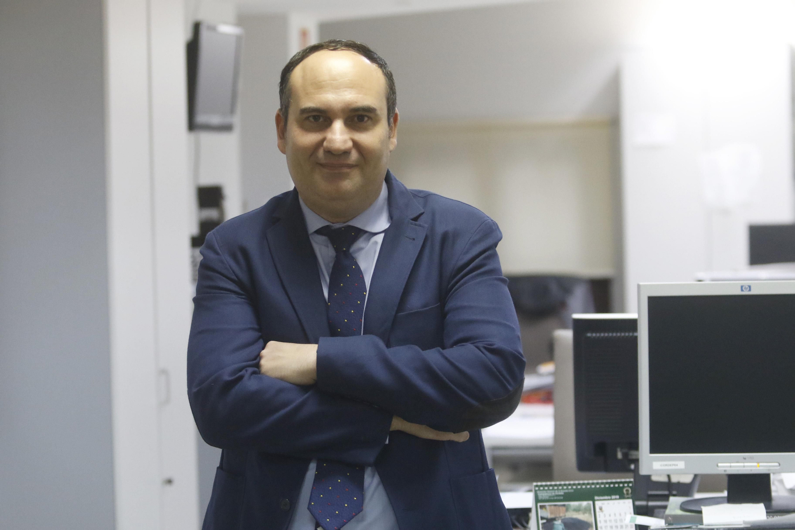 Ricardo Hernández posa en la redacción de 'el Día'.