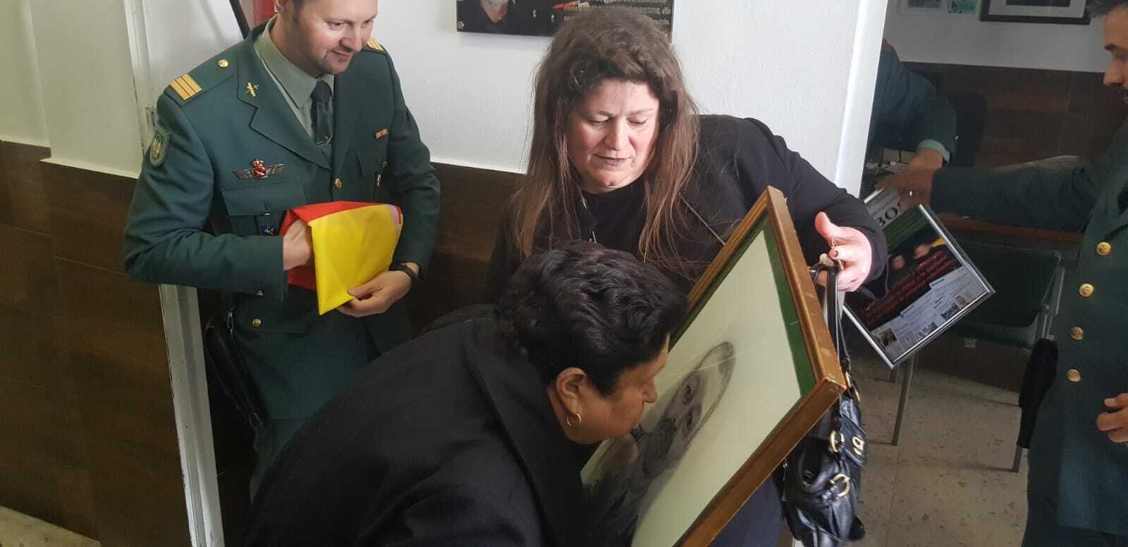Homenaje en Guillena al guardia civil Diego Díaz Díaz
