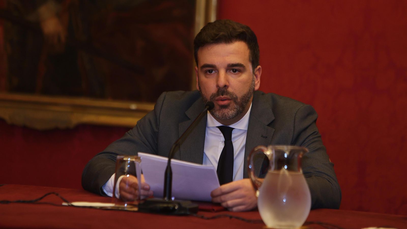 Salvador Guijo durante la presentación.