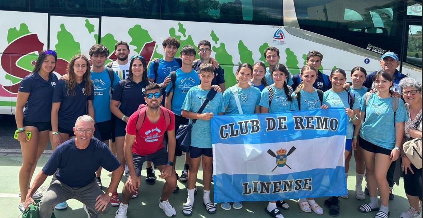 La expedición del Club de Remo Linense