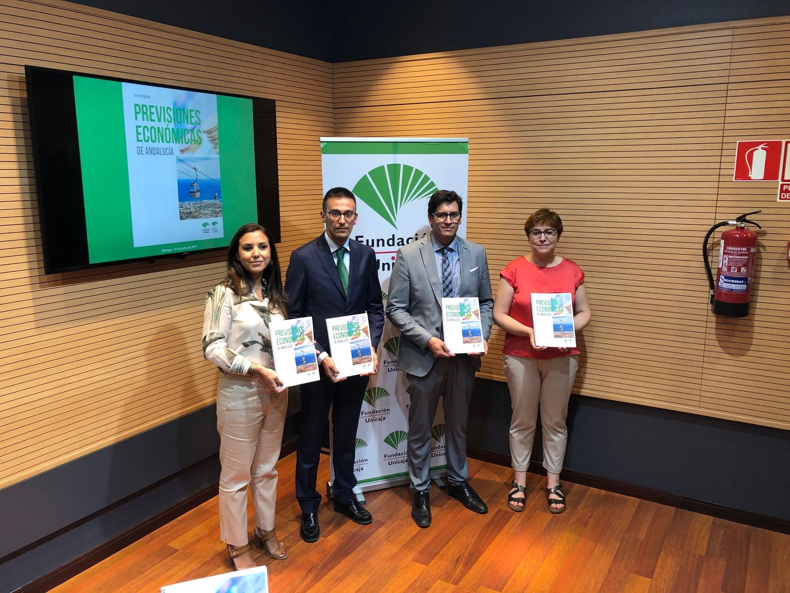 Cristina Rico, Rafael López del Paso, Rafael Muñoz y Felisa Becerra.