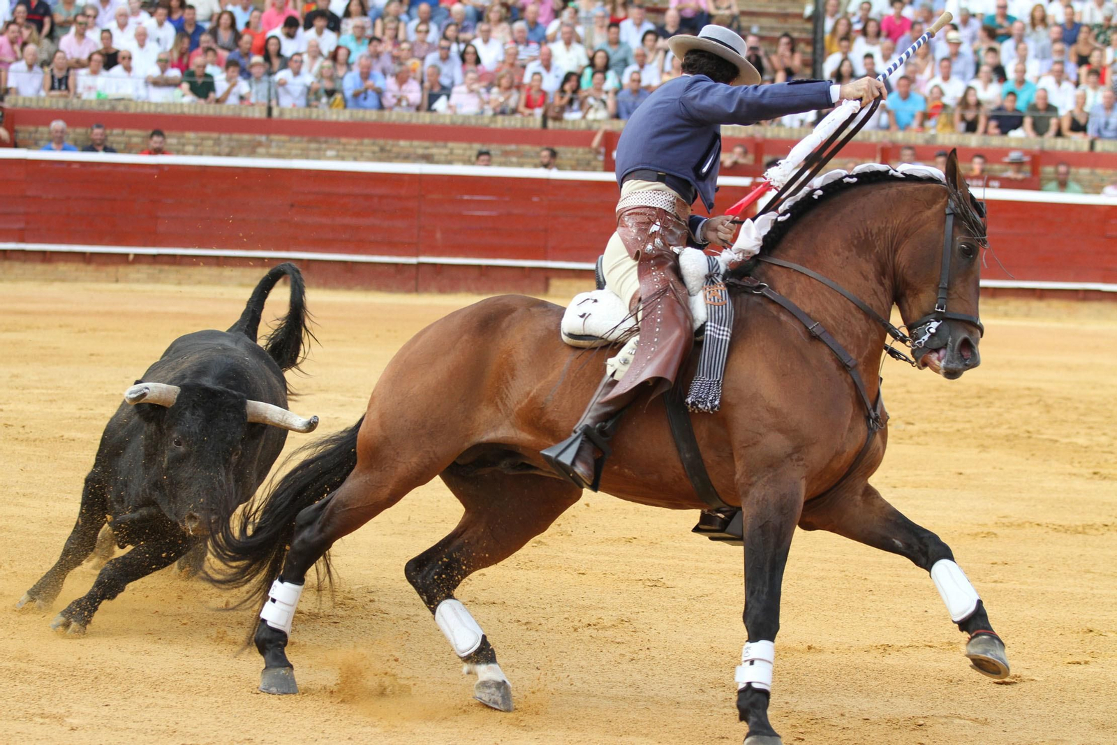 Festejo de Rejones en el coso de La Merced por Colombinas.