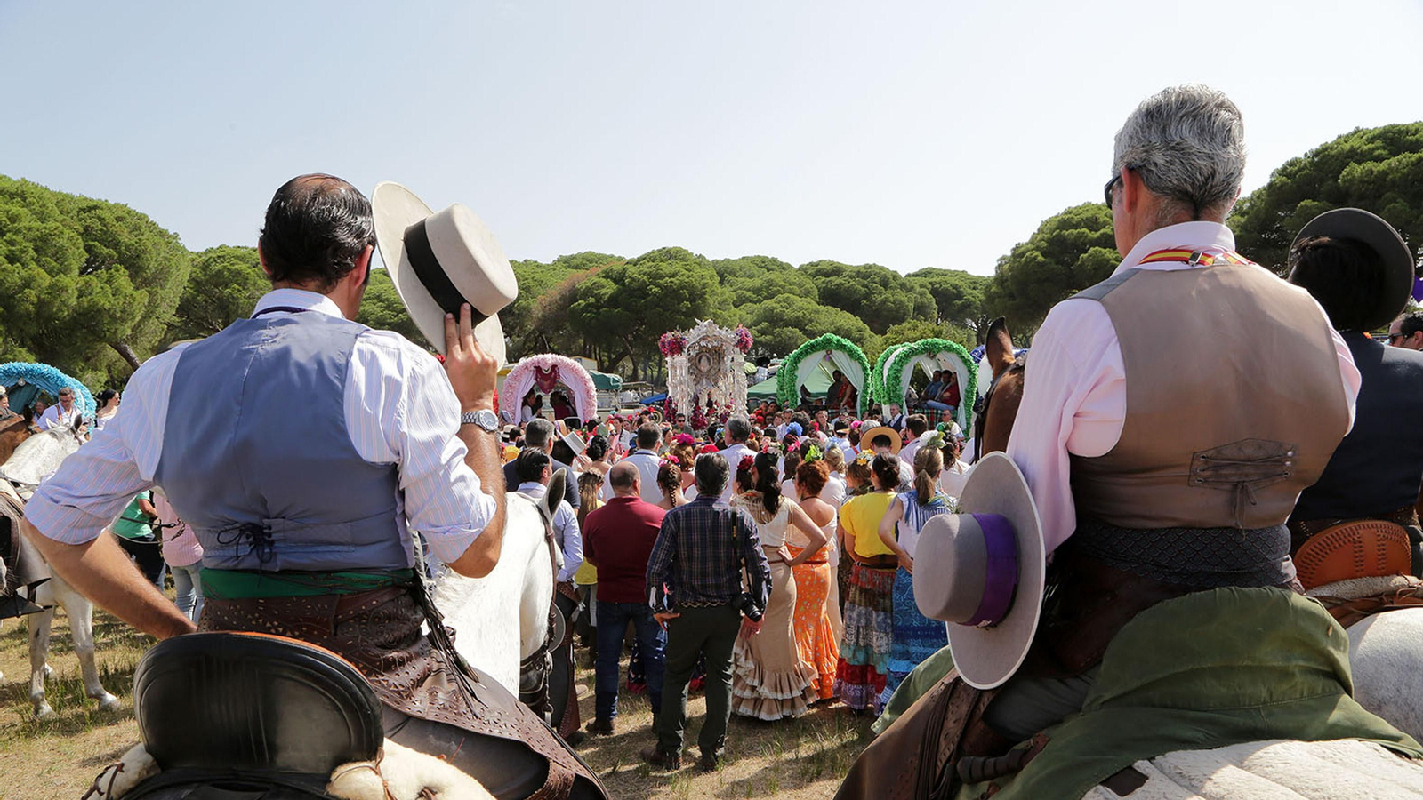 Imágenes de pasadas romerías de la Hdad de Jerez al Rocío