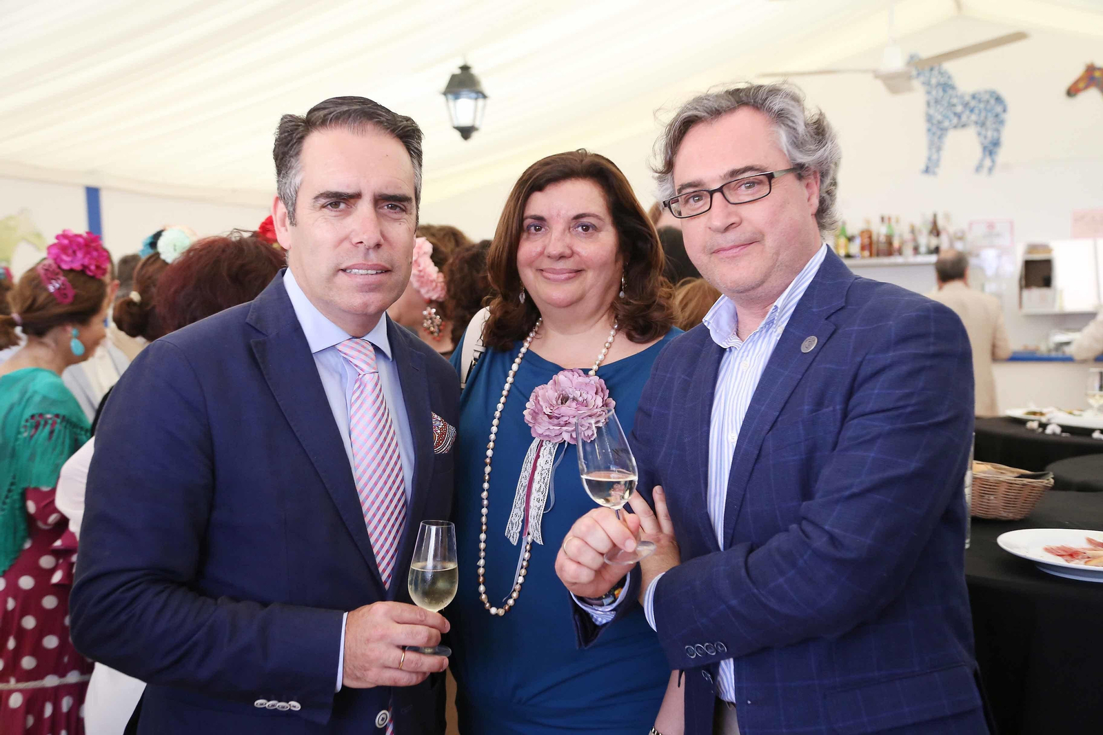 Pepa Rodríguez, Juan Carlos Camas y Rafael Navas.