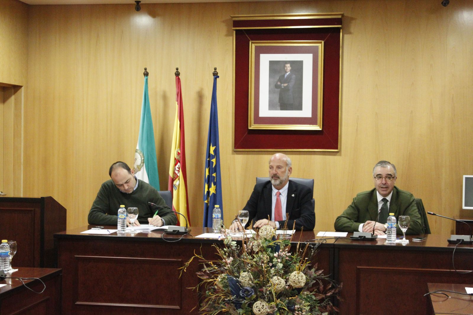 Ricardo Gil-Toresano y Salvador Martín Rodríguez en la reunión de ayer.
