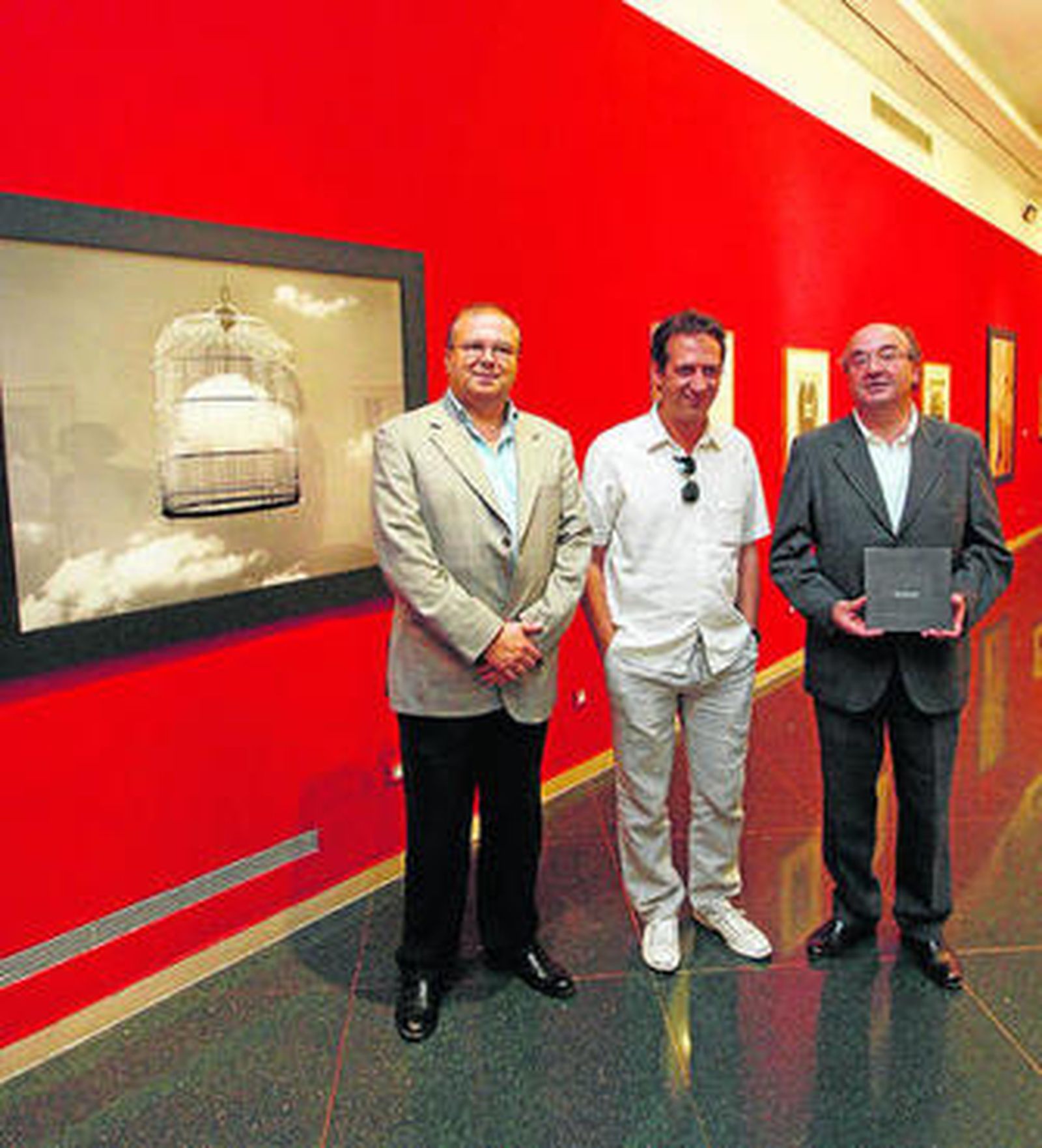 Moreno Calderón, Madoz y Martín, ayer, en la presentación.