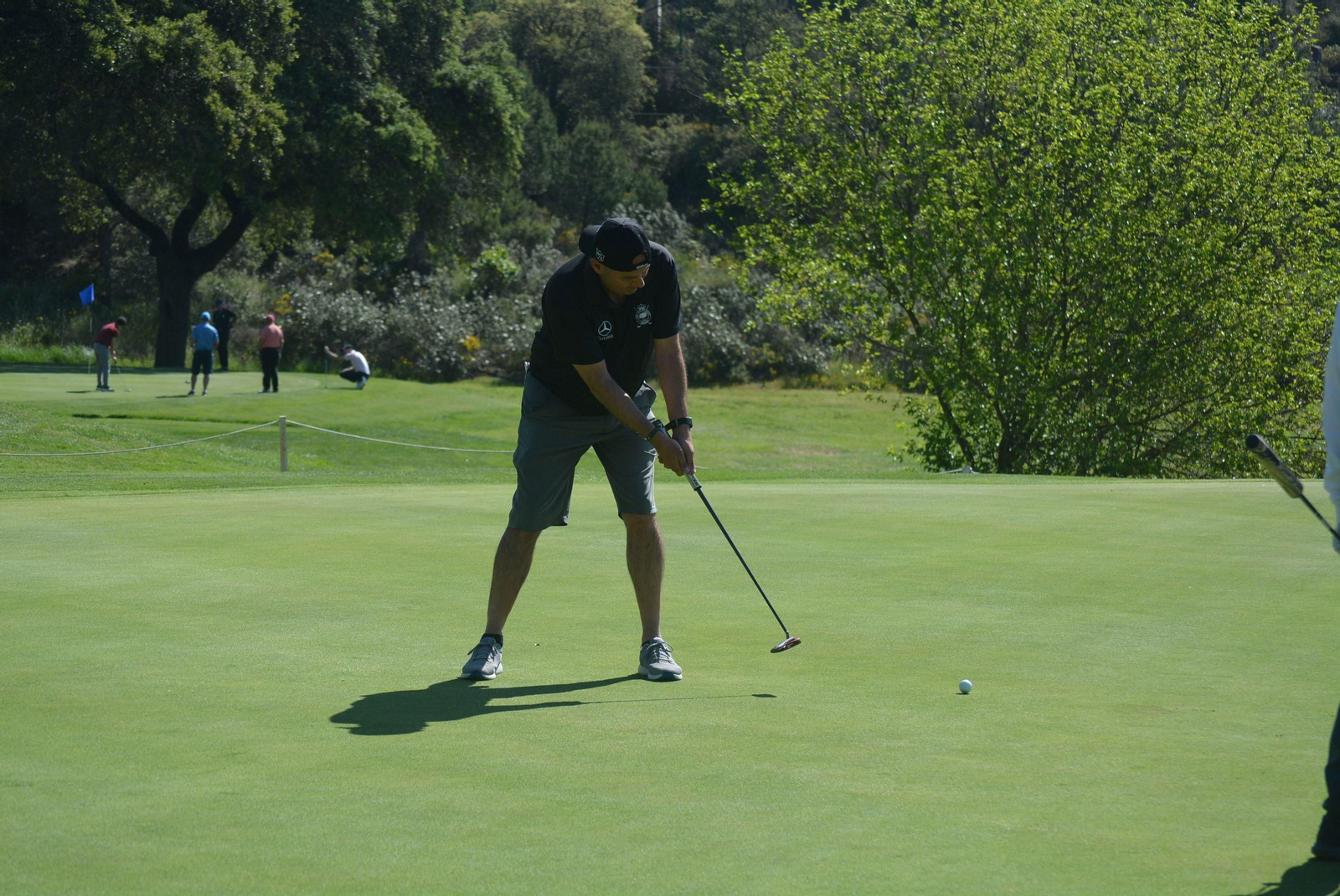 Antonio Granados  durante la primera jornada del Open Ciudad de Córdoba de golf.