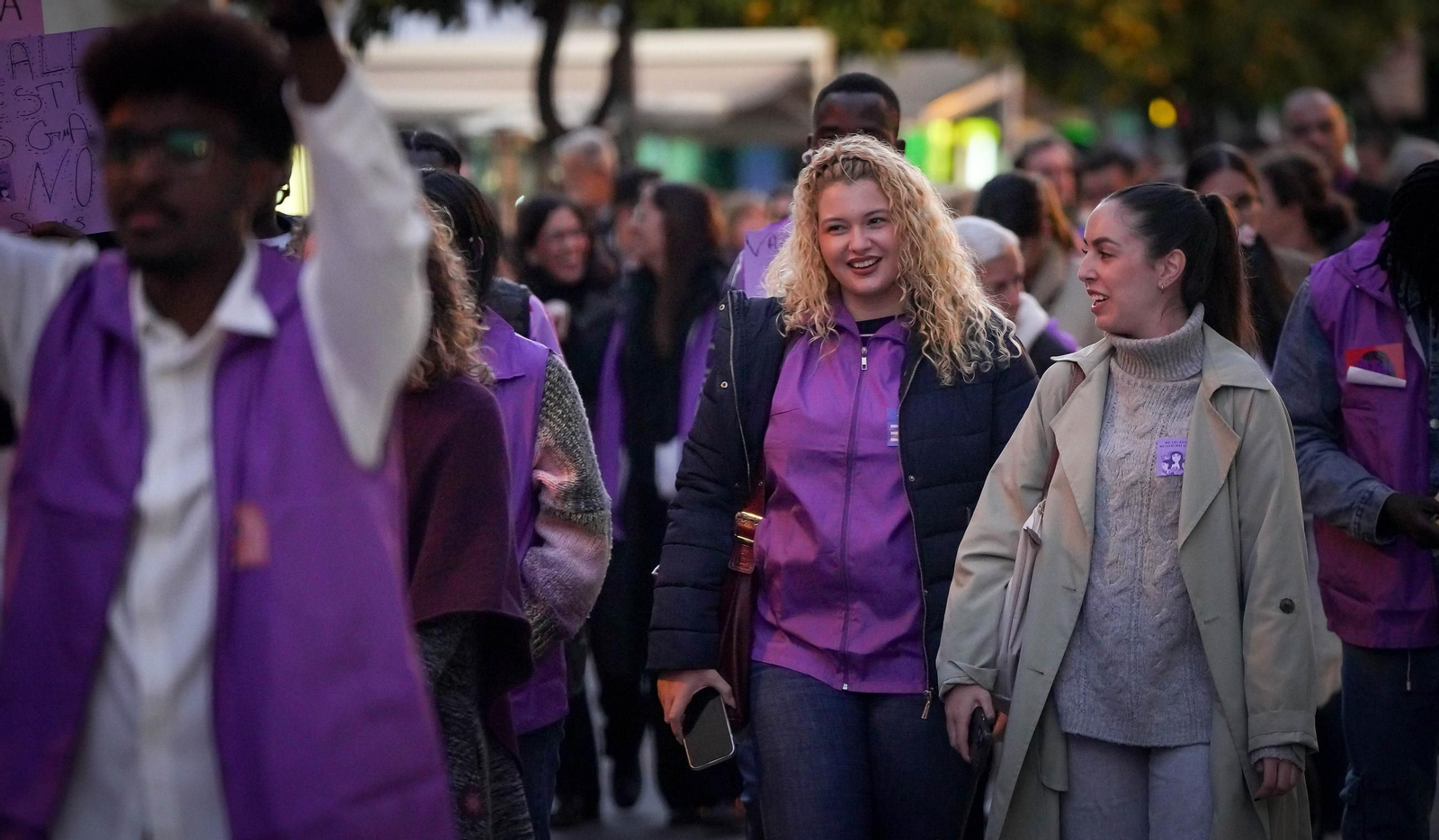 Manifestación por el 25-N en Jerez