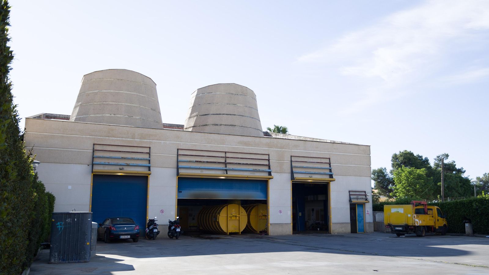 Una de las tres centrales de Pino Montano de recogida neumática.