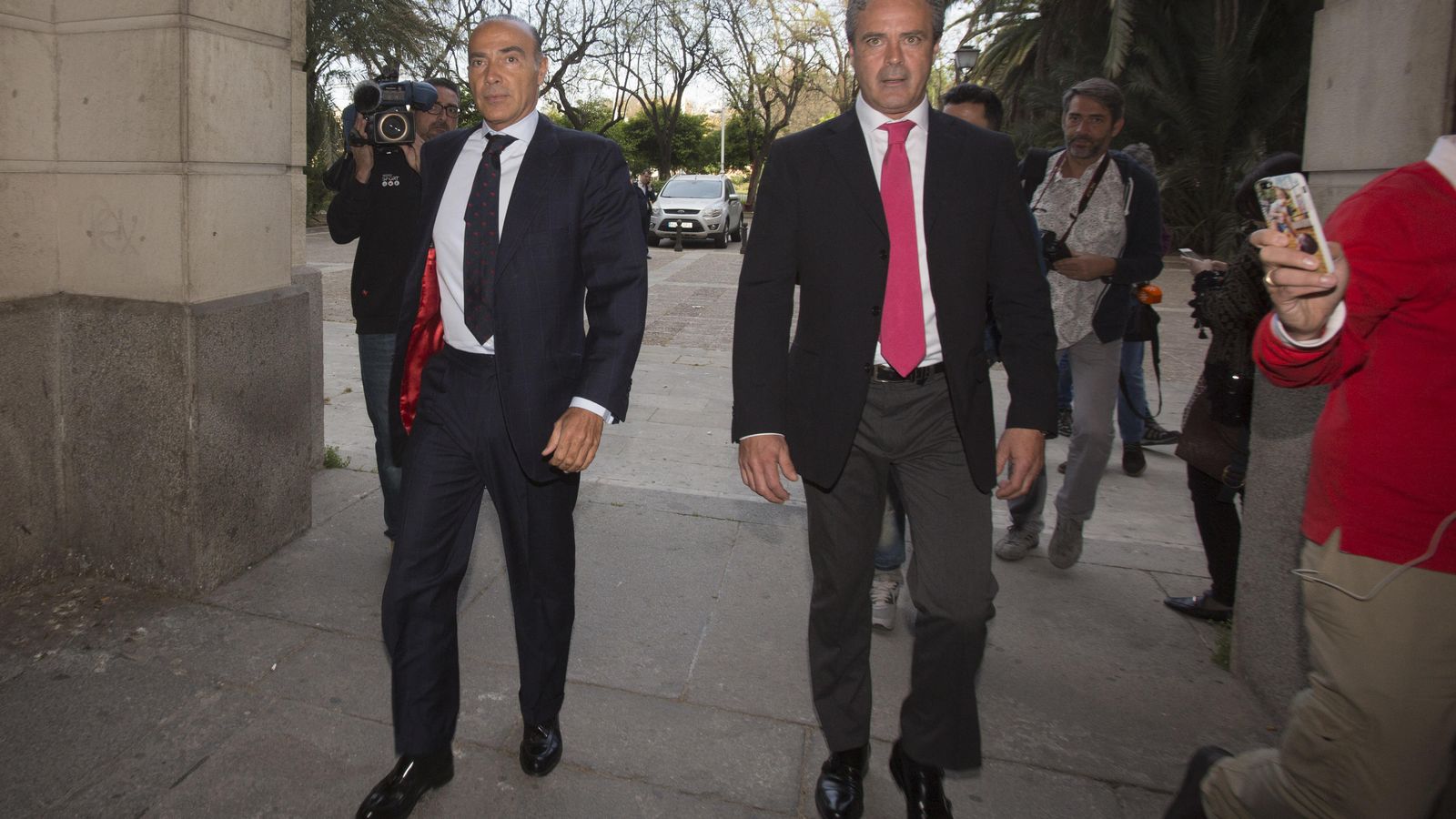 Luis Oliver en los juzgados de Sevilla.