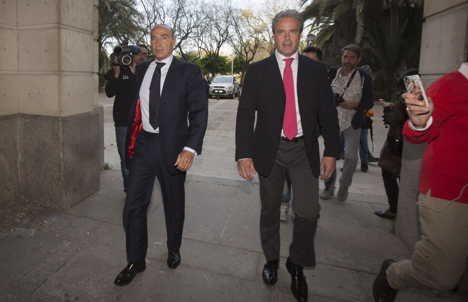 Luis Oliver en los juzgados de Sevilla.