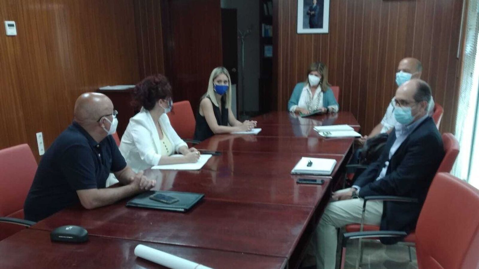 Una de las reuniones del Consejo Comarcal de la Bahía.