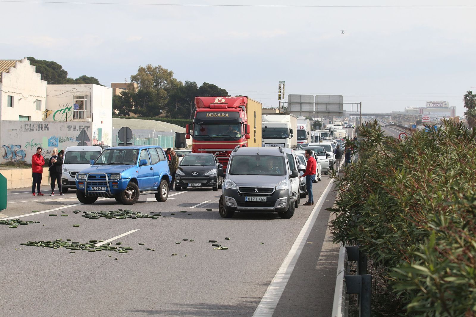 Las imágenes de la manifestación de agricultores