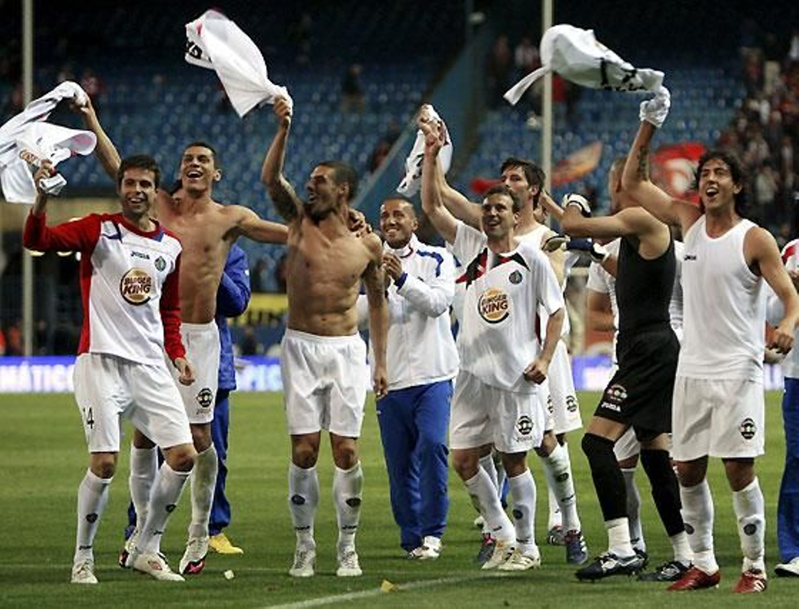 El Getafe, que derrotó al Atlético de Madrid, estará la próxima temporada en la Liga Europa.

Foto: EFE / Reuters / AFP Photo