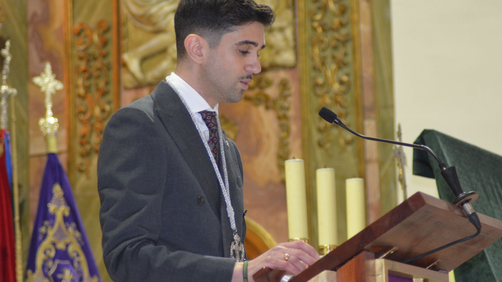 Francisco José Castillo durante la lectura del pregón.