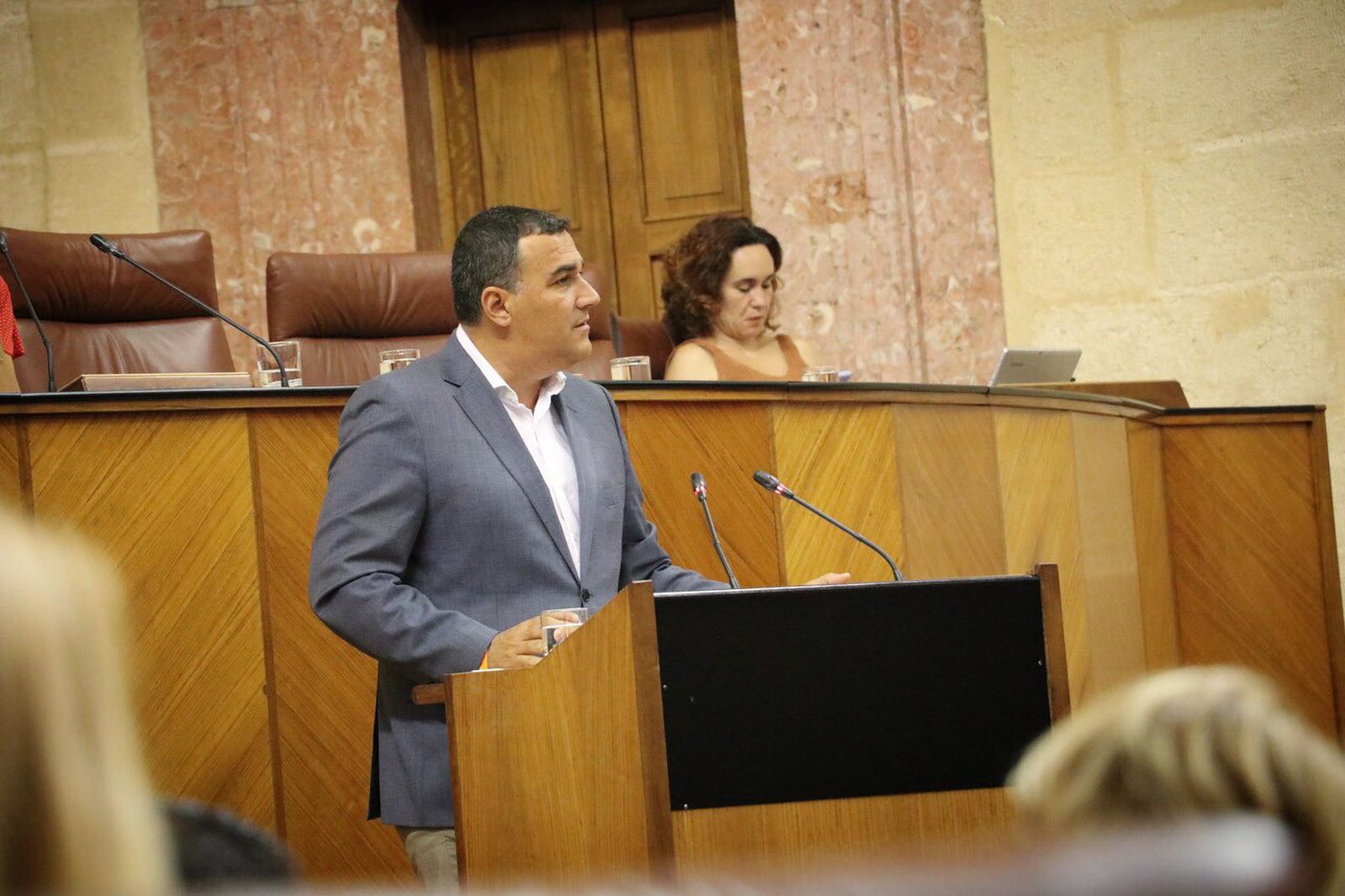 Carlos Hernández White durante su intervención.