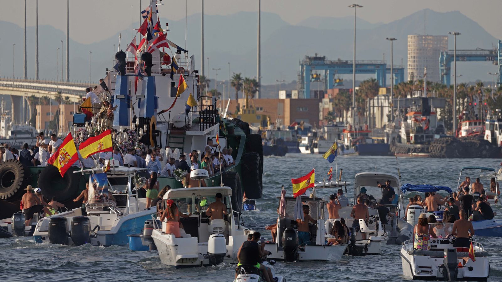 Fotos de la procesión de la Virgen del Carmen en Algeciras 2022