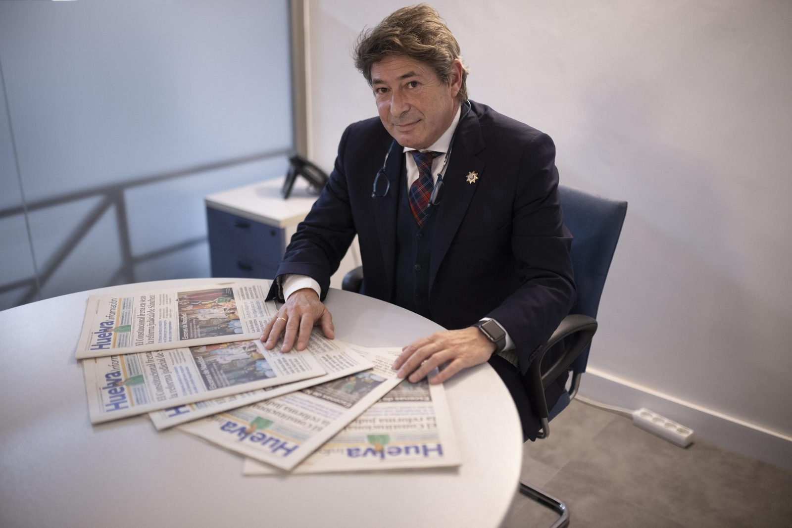 Eugenio Toro, presidente de la Real Sociedad Colombina de Huelva.