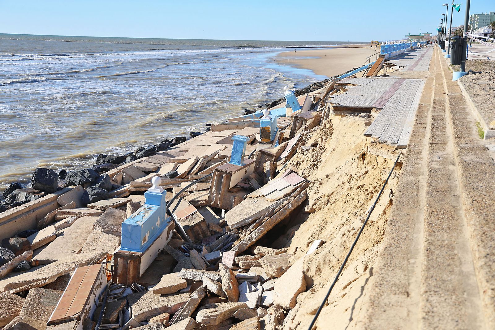 Las dramáticas fotografías del estado de las playas de Matalascañas tras el paso del temporal
