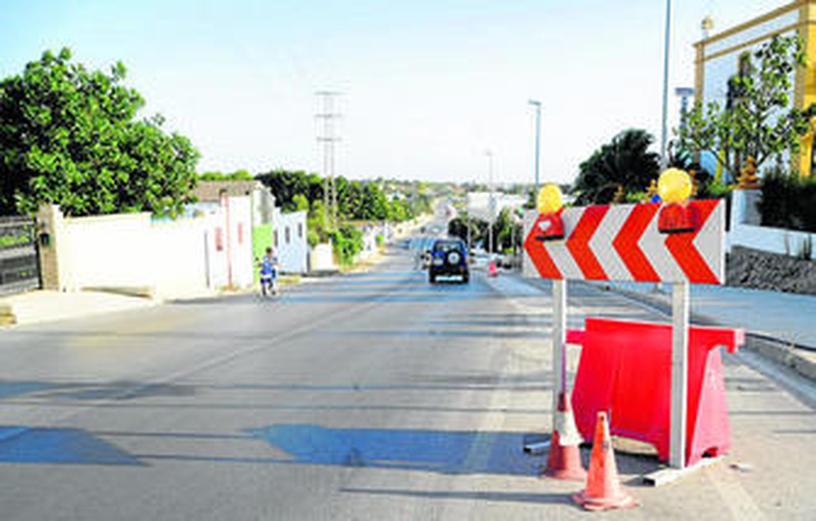 Imagen de la calzada que será asfaltada la próxima semana.