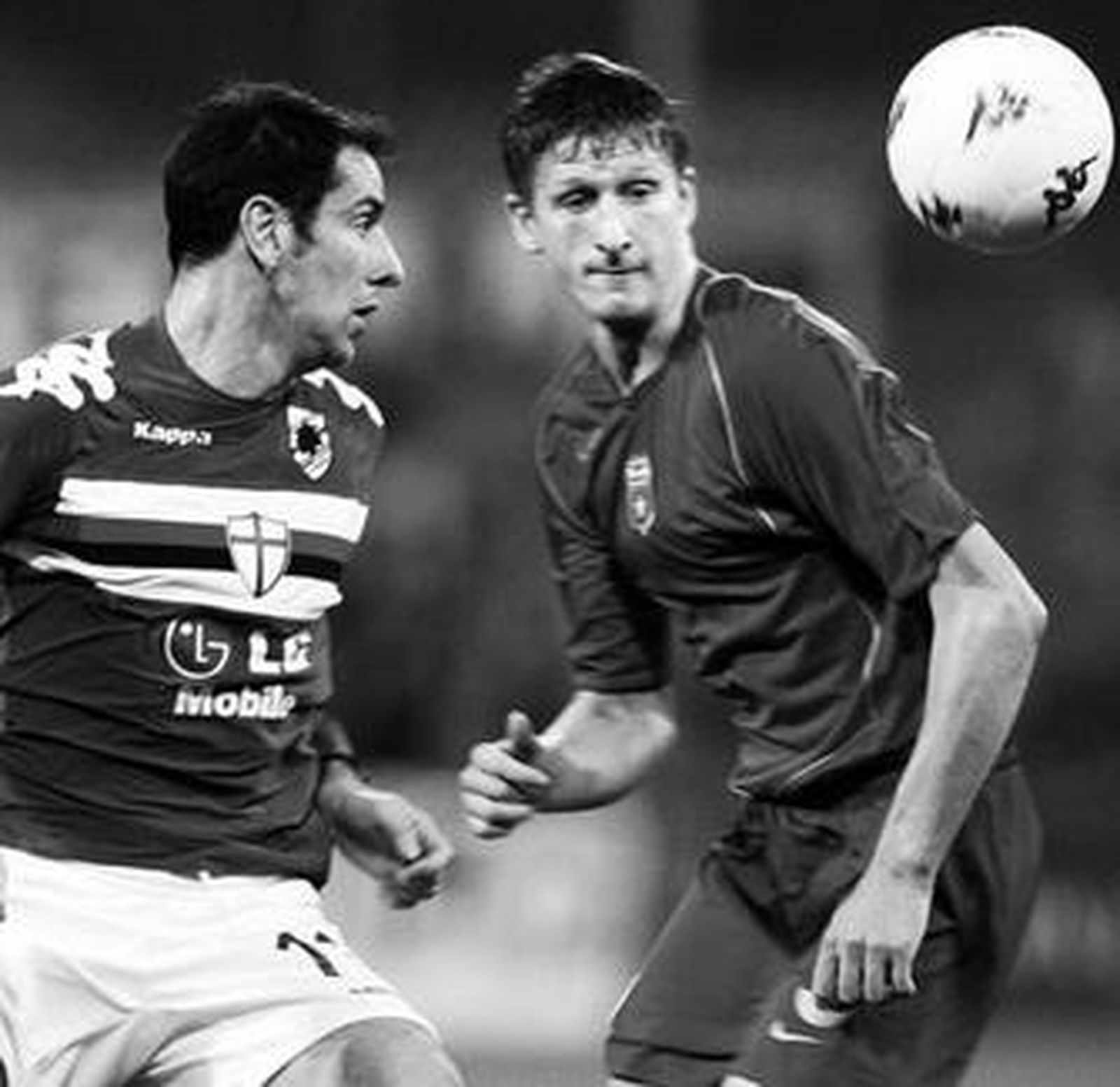 Dorin Goian, en un partido frente a la Sampdoria.