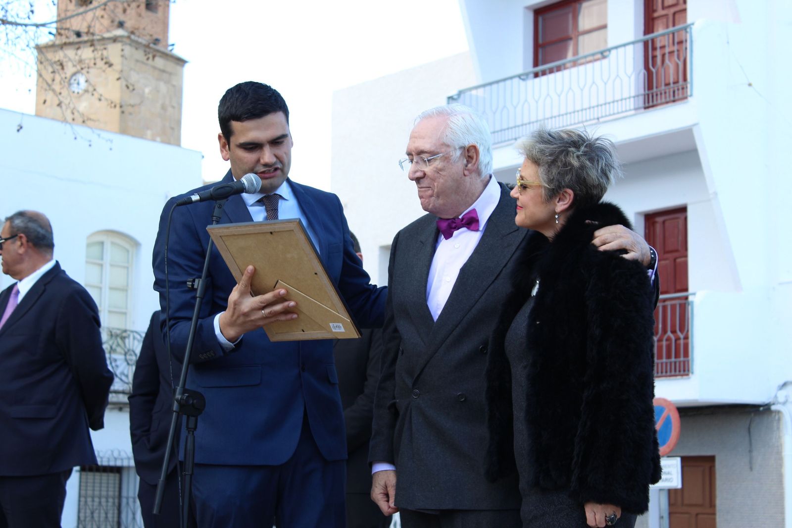 El doctor Blas Carrillo, cuando fue nombrado hijo adoptivo de Turre en 2016.