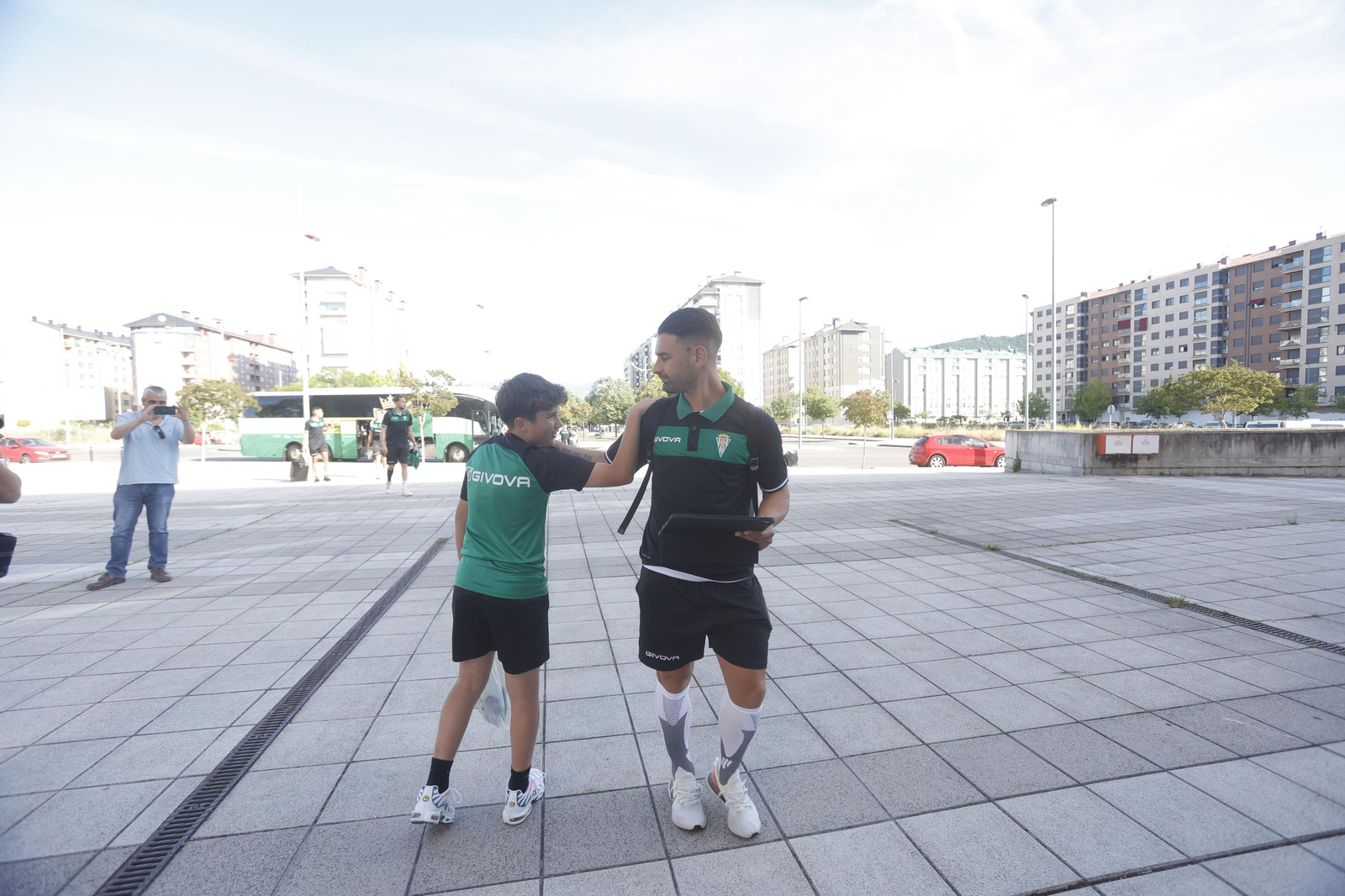 La llegada del Córdoba CF a Ponferrada, en imágenes