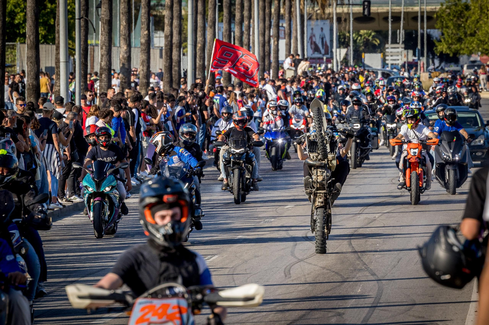Las imágenes del sábado de Motorada en El Puerto por el Gran Premio de Motociclismo de Jerez 2025