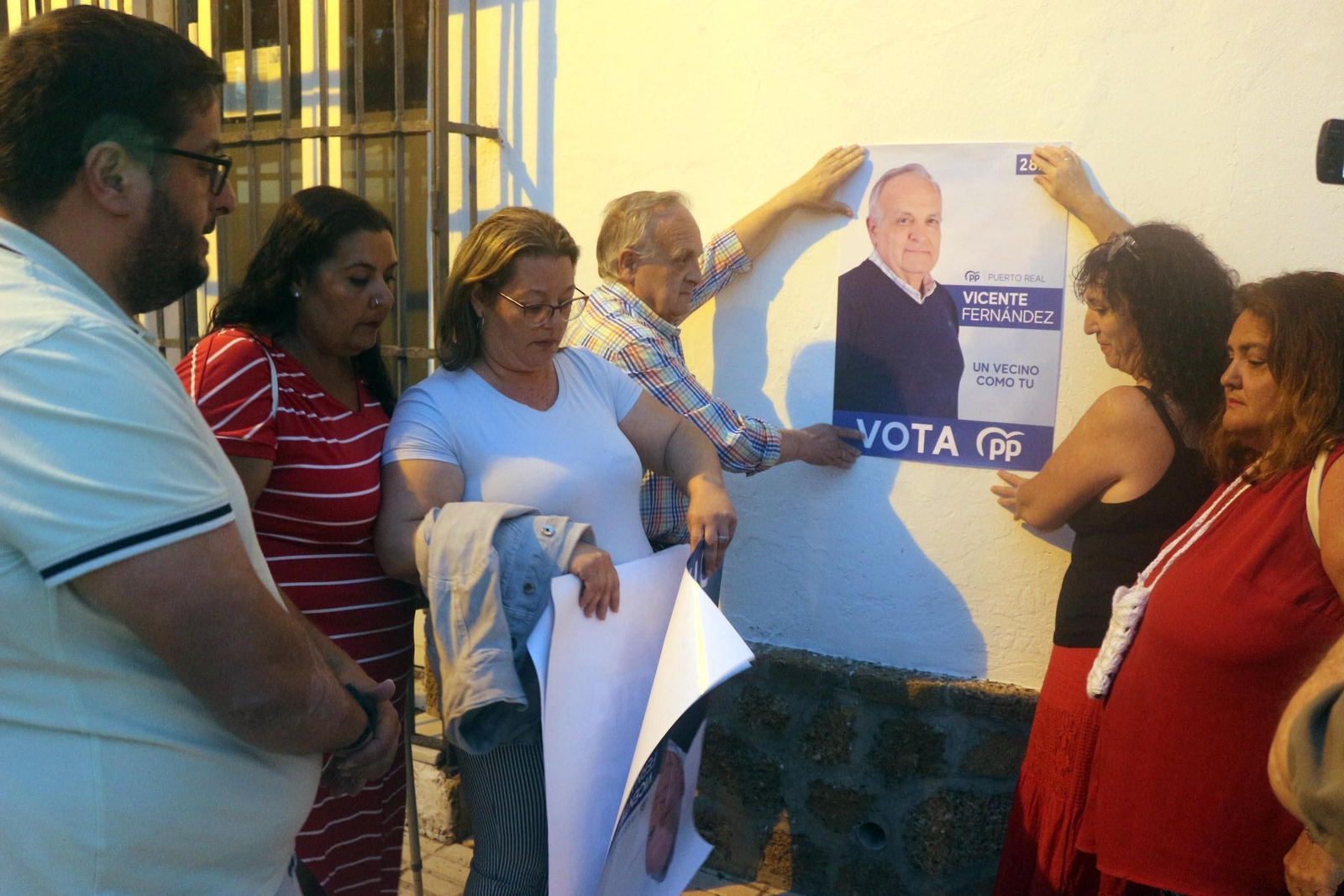 Las imágenes del comienzo de la campaña electoral en Puerto Real