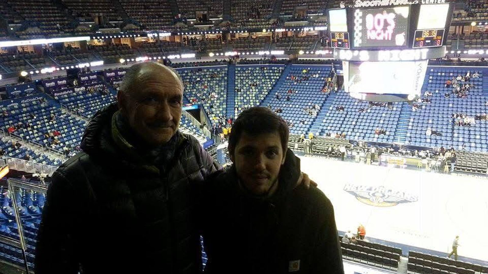 Amaro Camacho, con su hijo, también médico.