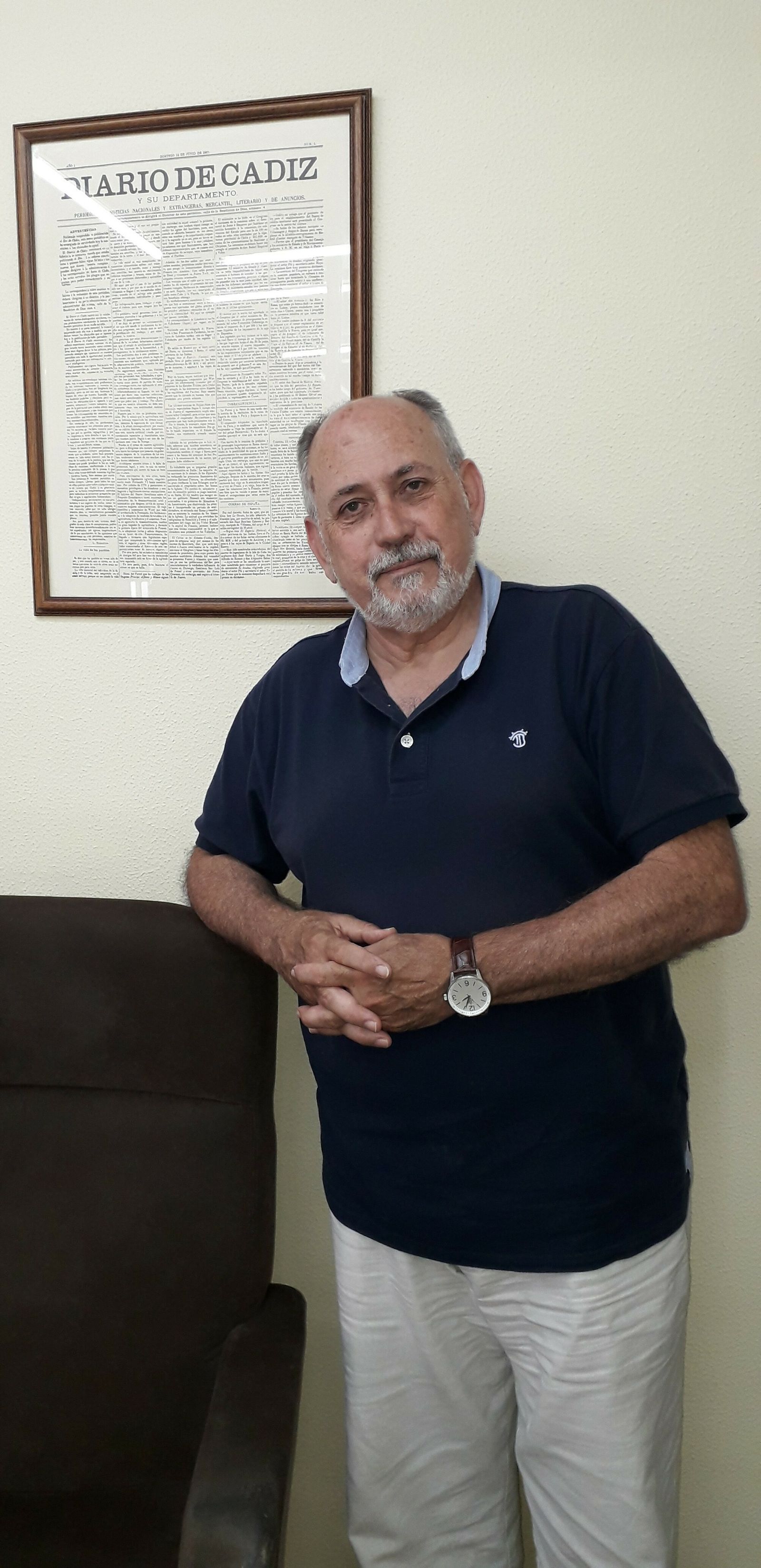 Juan Villarreal, durante la entrevista concedida a Diario de Cádiz.