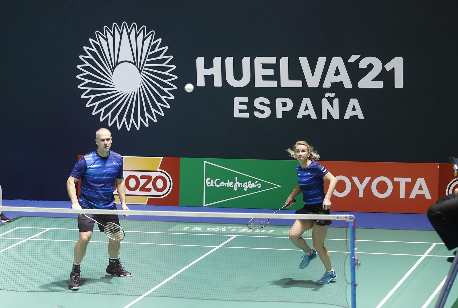 Imágenes del primer día de competición del Mundial senior de bádminton de Huelva 2021