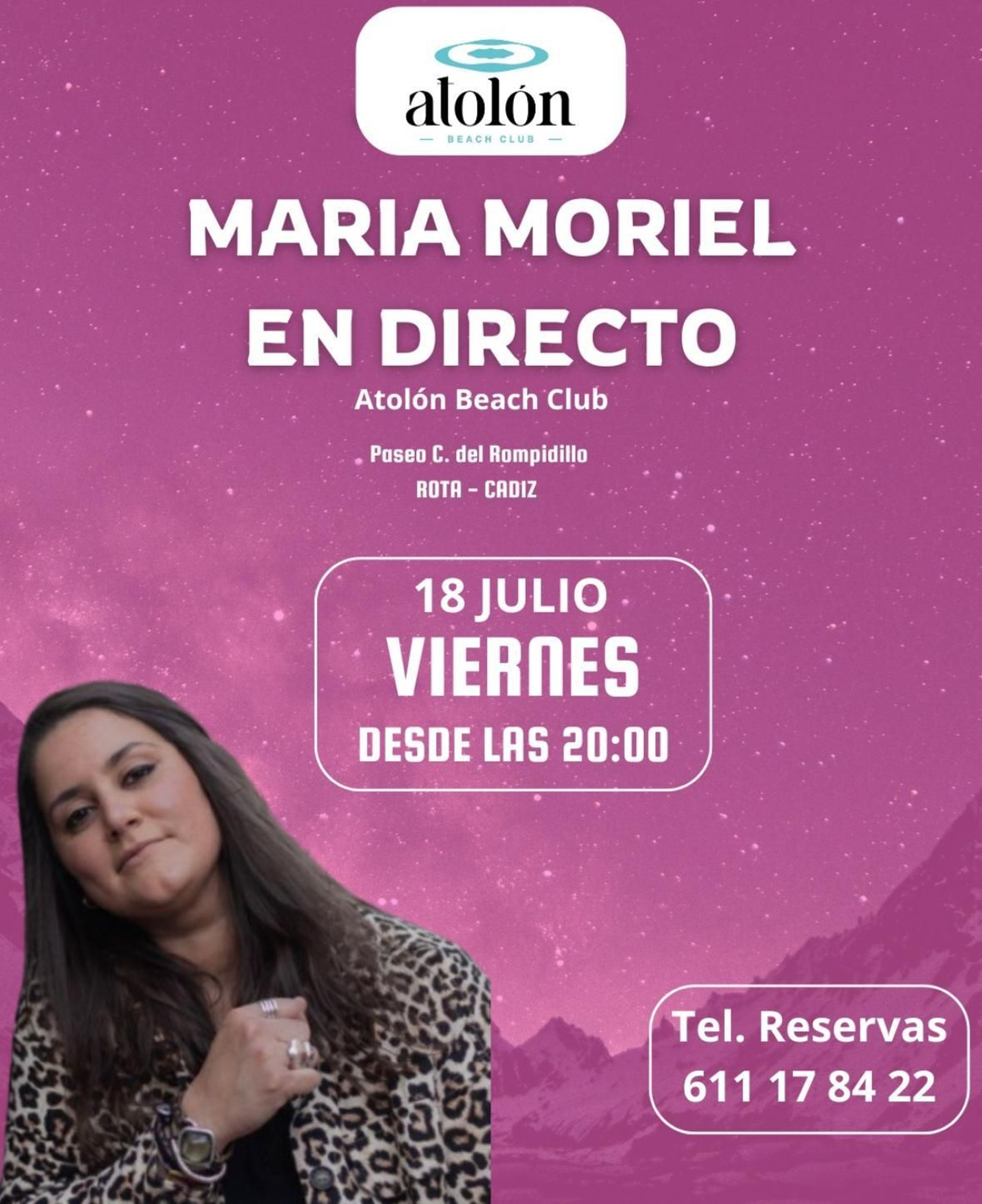 María Moriel, en Atolón, Rota.