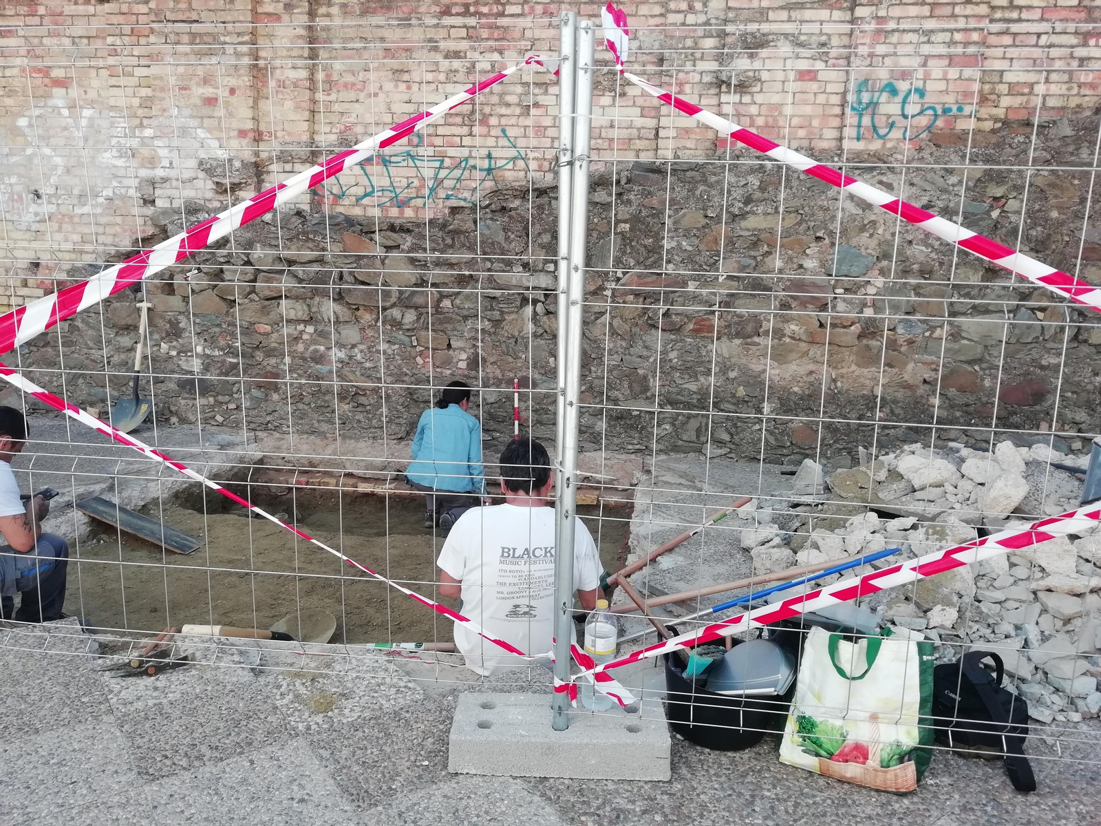 Trabajos arqueológicos.