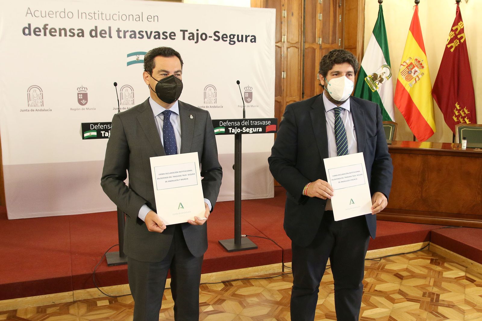 Fotogalería del acuerdo entre Andalucía y Murcia para la defensa del Trasvase Tajo-Segura