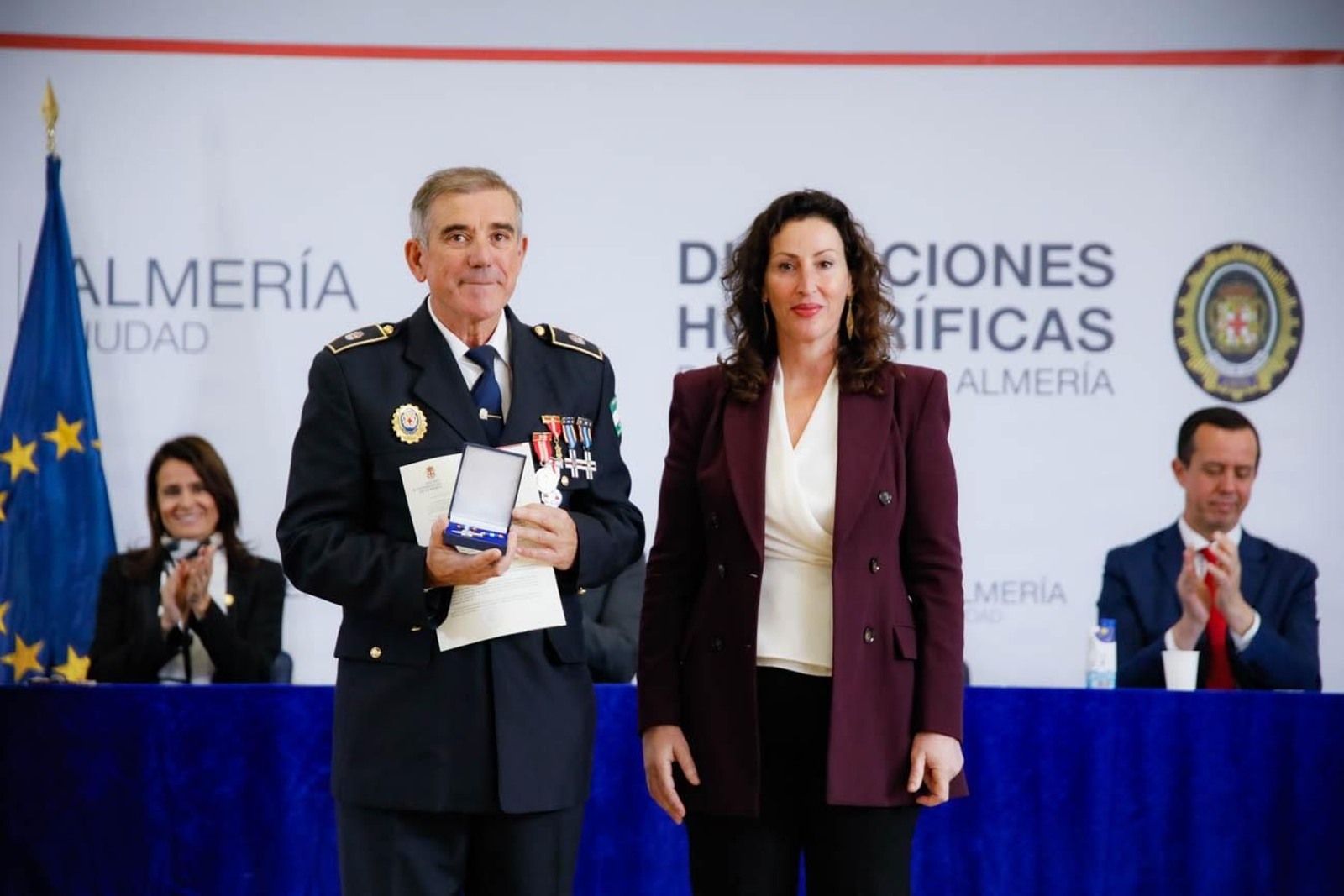 Las imágenes del la celebración de San Esteban en la Jefatura de la Policía Local