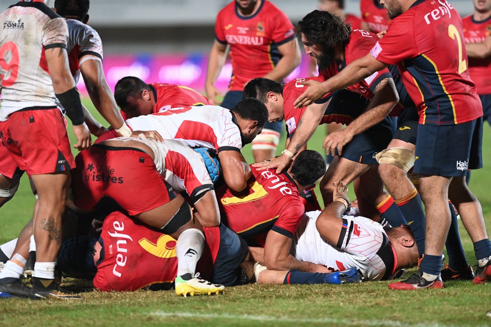 Las fotos del España-Tonga de rugby en Málaga